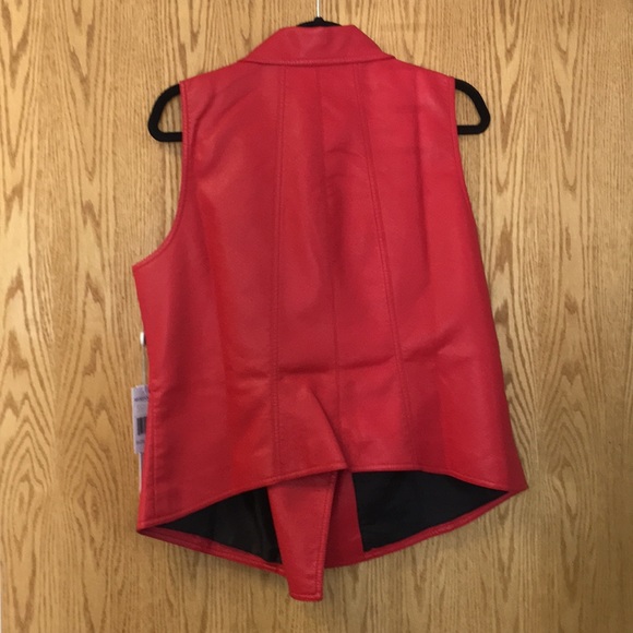 Faux leather moto vest - Picture 2 of 3